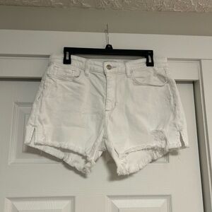 Joe's Jeans White Jean Shorts Classic Cut